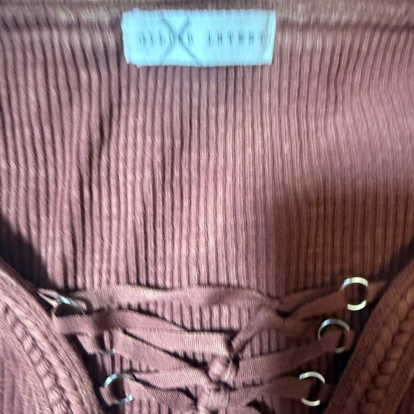 Buckle‎ Guilded Intent lace up brown top long sleeve small - Picture 5 of 8